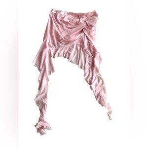 Pink coquette jelly skirt flows light pink